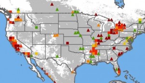 Insecticide risks in US surface waters (figure taken from Stehle and Schulz, PNAS, 2015, doi: 10.1073/pnas.1500232112)