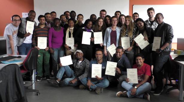 The group with their certificates (photo by R. Bundschuh)