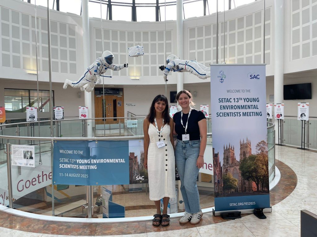 Veronica and Katharina at the reception of the SETAC 13th YES Meeting